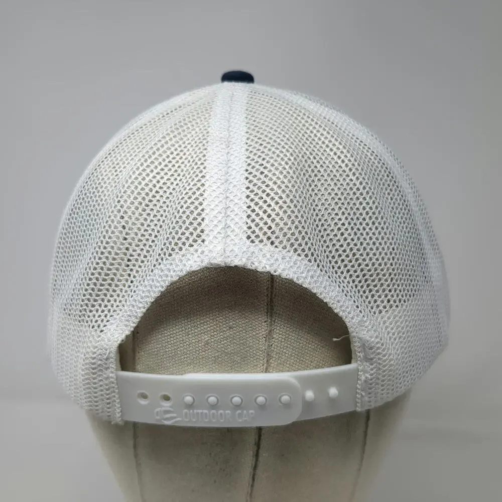 Outdoor Cap Trucker Hat Blue OSFM FF1 Shield Logo Mesh Back Snapback Red White